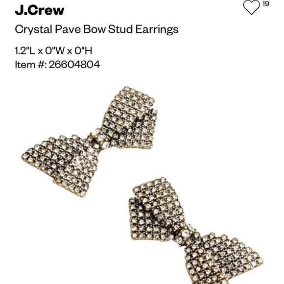 J. Crew Jewelry - J Crew Bow Studs